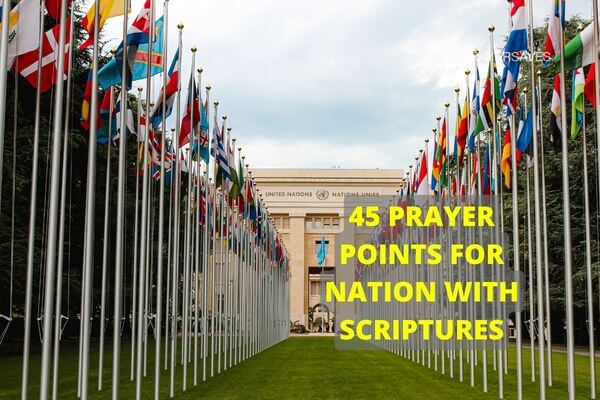 PRAYER POINTS FOR NATION WITH SCRIPTURES