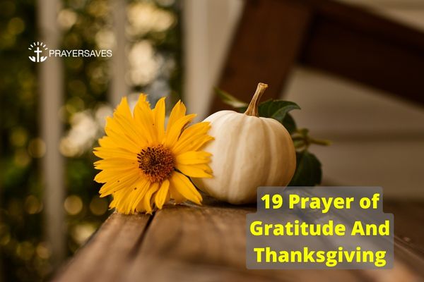 19 Prayer of Gratitude And Thanksgiving