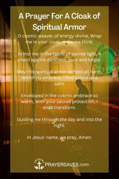 A Prayer For A Cloak of Spiritual Armor