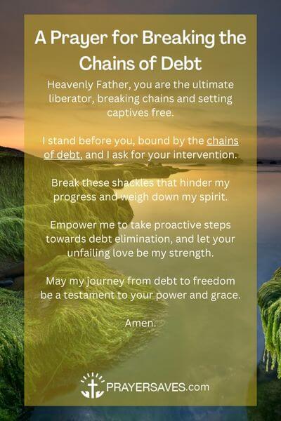 A Prayer for Breaking the Chains of Debt