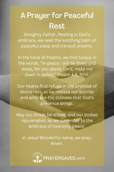 A Prayer for Peaceful Rest