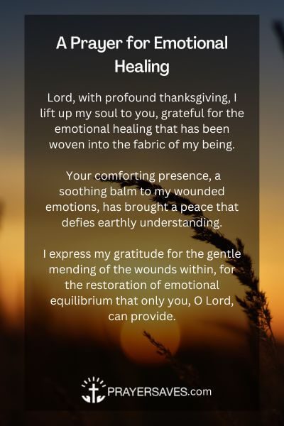 A Prayer for Emotional Healing 1
